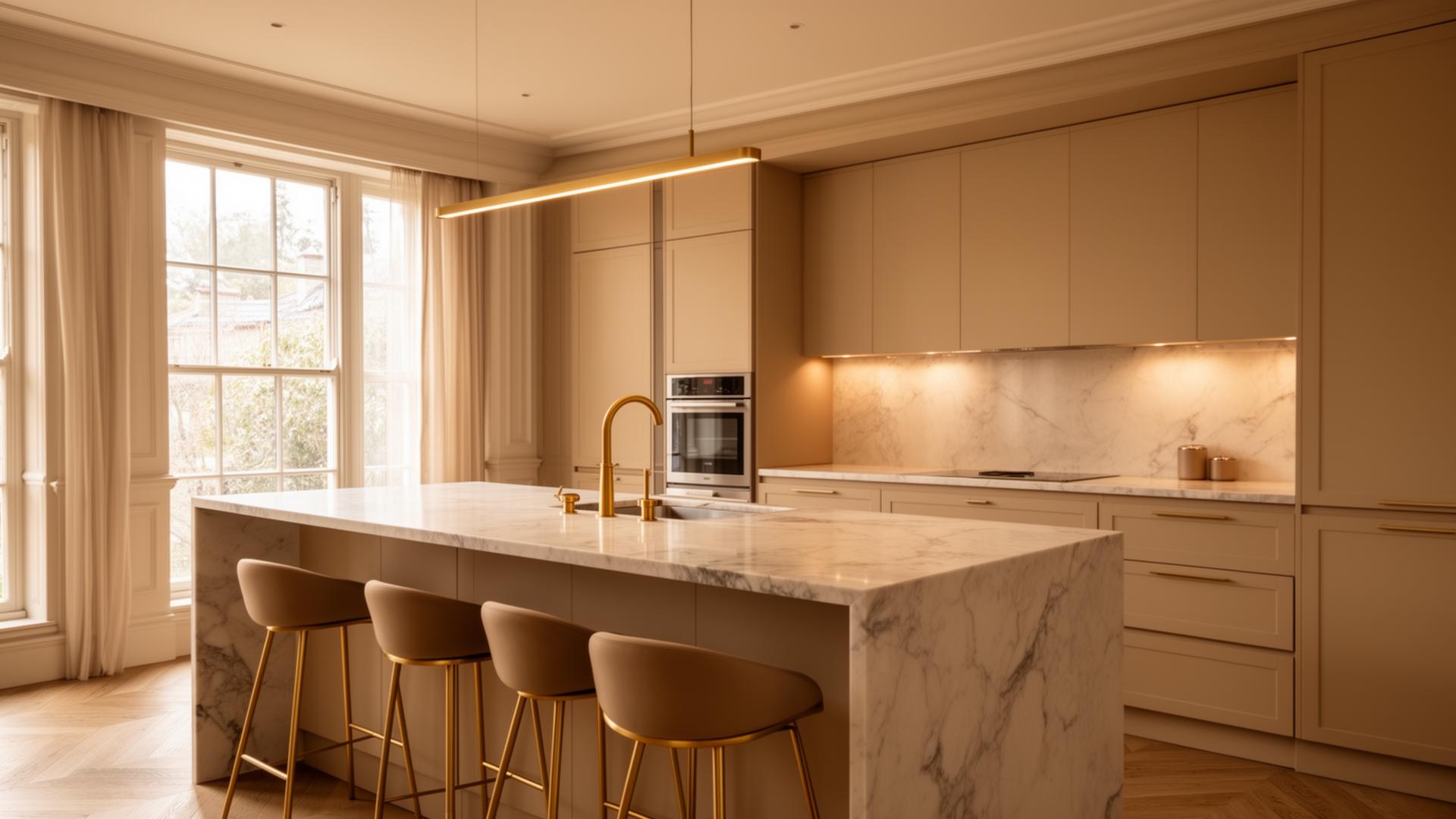 Marble kitchen renovation
