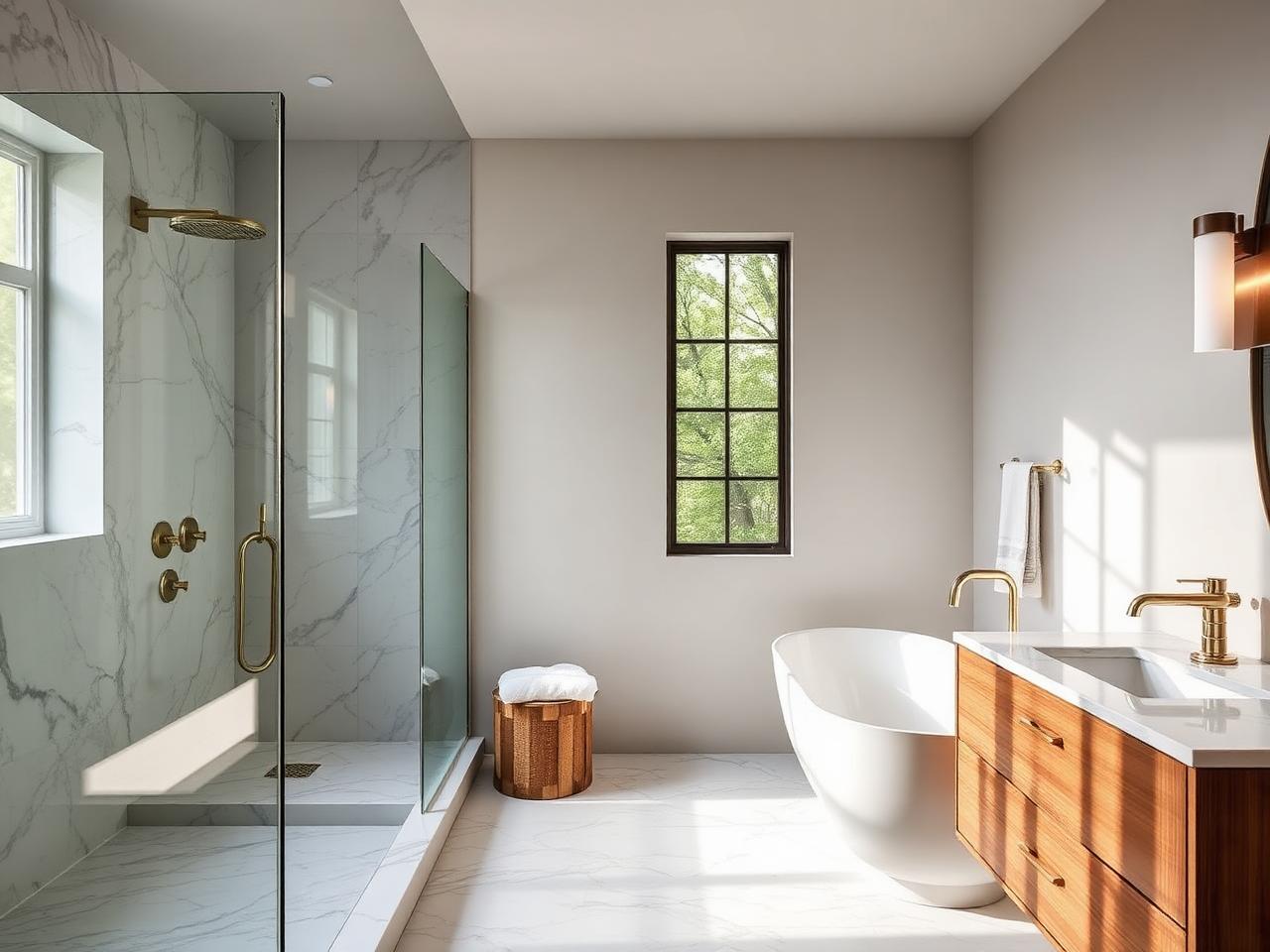 Marble bathroom renovation