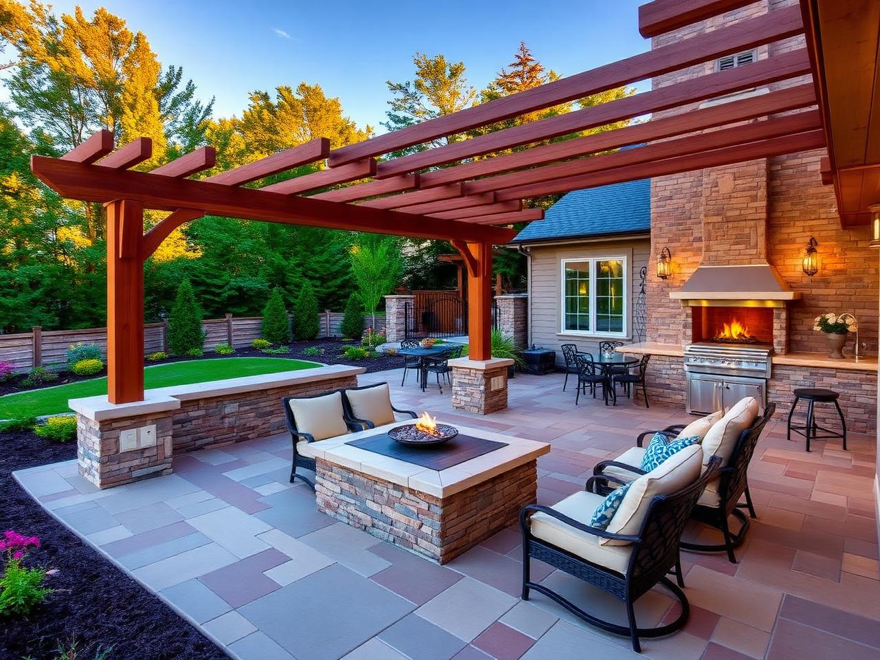 Outdoor living patio